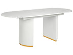 Extending Dining Table DULVERTON White 160/200 cm 90 cm