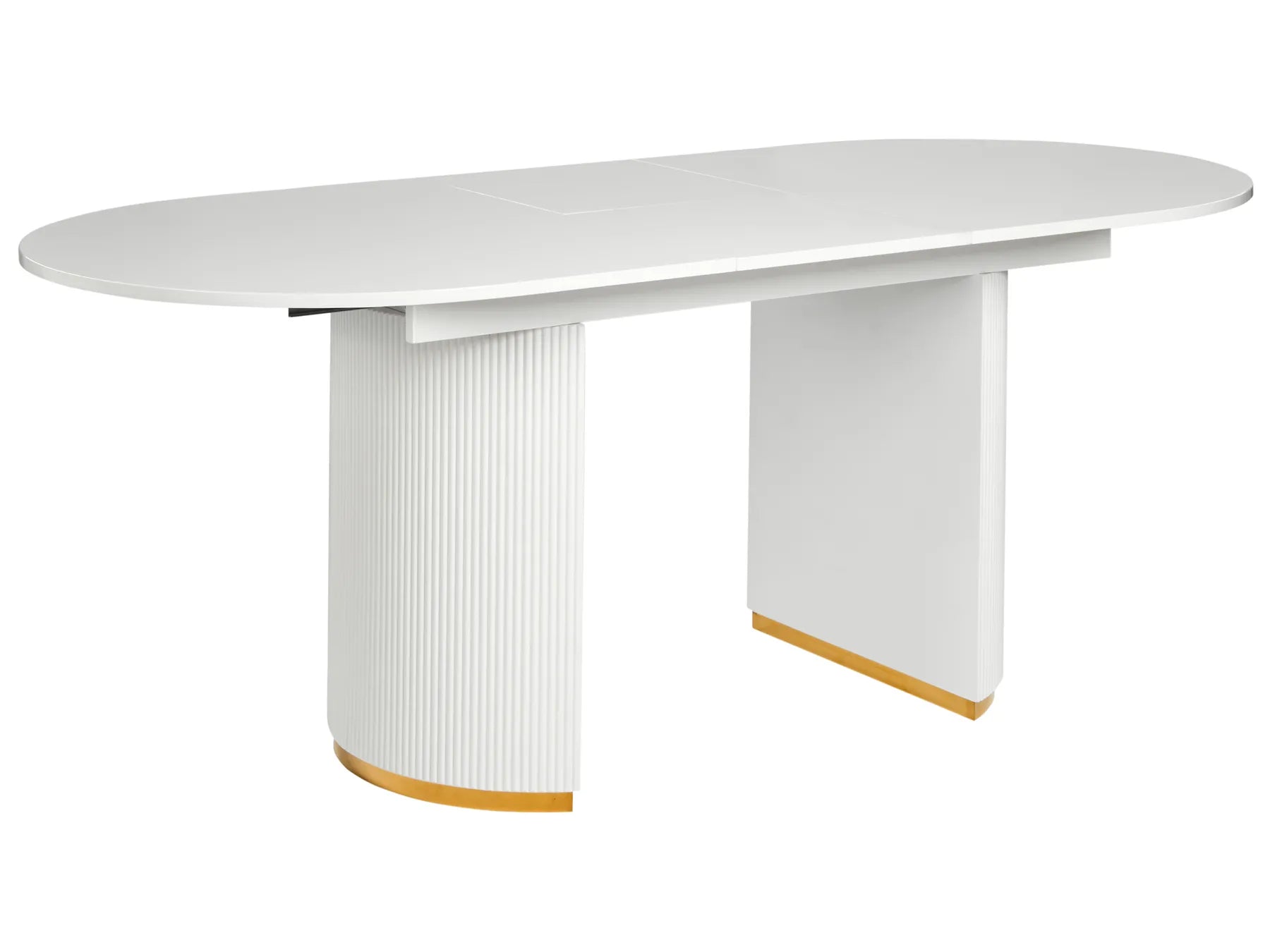 Extending Dining Table DULVERTON White 160/200 cm 90 cm