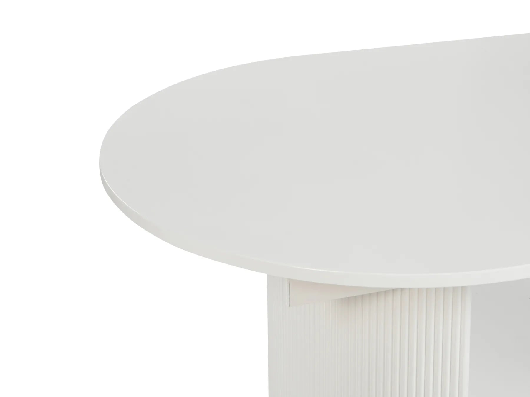 Extending Dining Table DULVERTON White 160/200 cm 90 cm