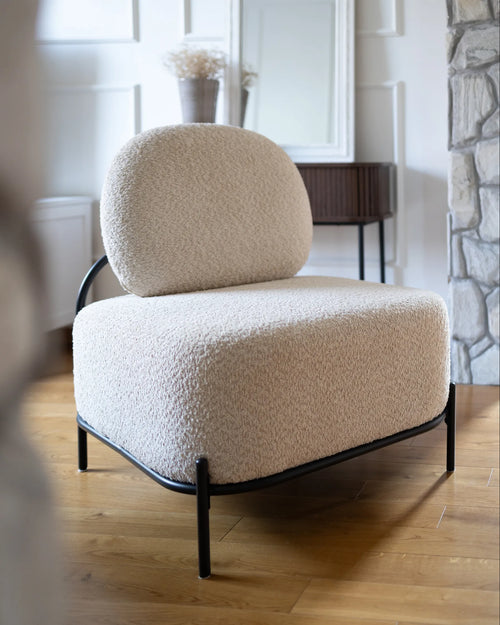 Armchair LUNDE Fabric Beige