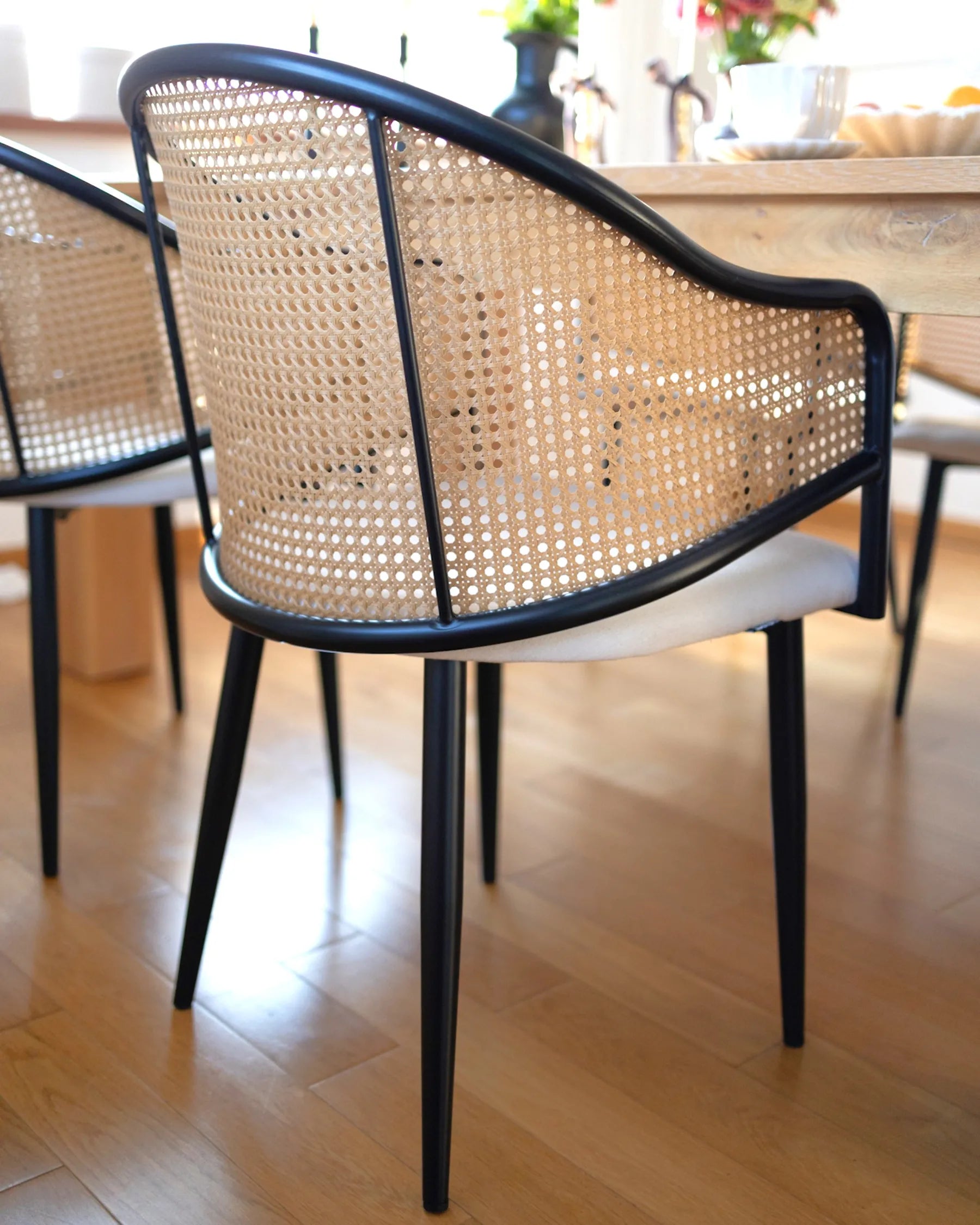 Set of 2 Dining Chairs WEIMAR Metal Black