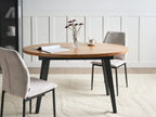 Extending Dining Table DUTTON Brown 140/180 cm 90 cm