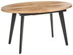 Extending Dining Table DUTTON Brown 140/180 cm 90 cm