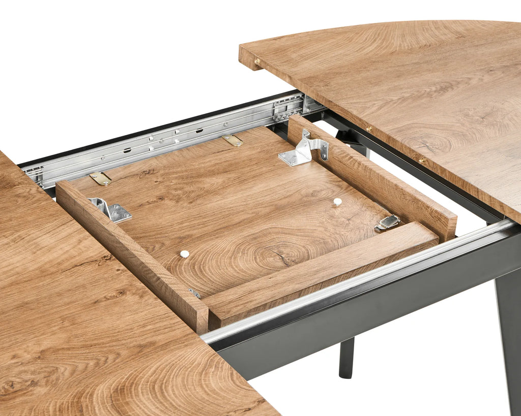 Extending Dining Table DUTTON Brown 140/180 cm 90 cm