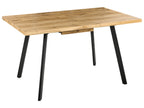 Extending Dining Table HARLOW Brown 140/180 cm 90 cm