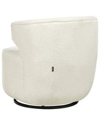 Swivel Armchair MOLLEBY Boucle Off-White