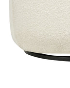 Swivel Armchair MOLLEBY Boucle Off-White