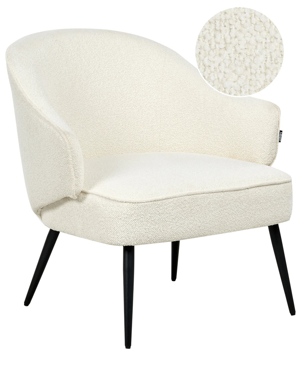 Armchair KAYLA Boucle Off-White