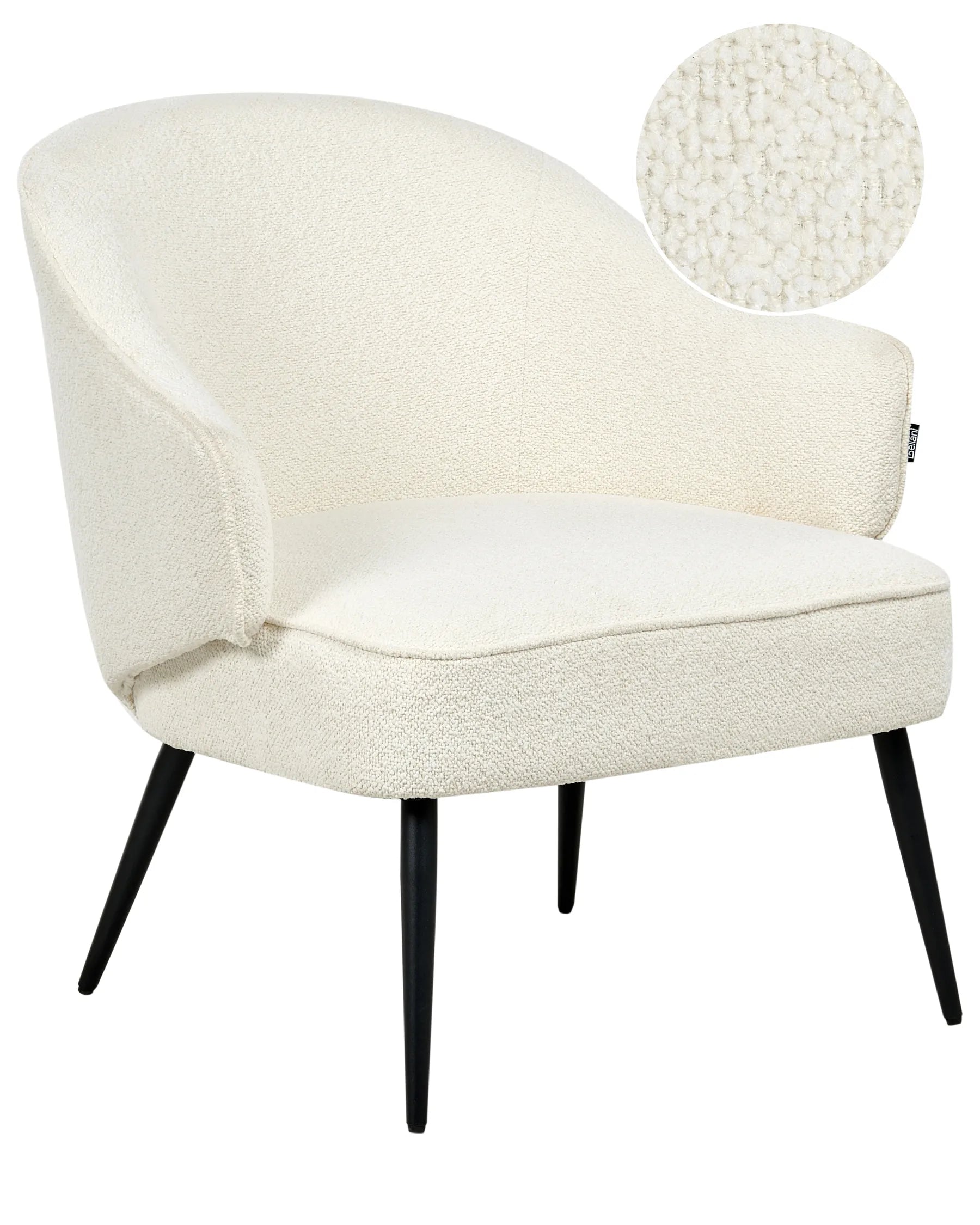 Armchair KAYLA Boucle Off-White