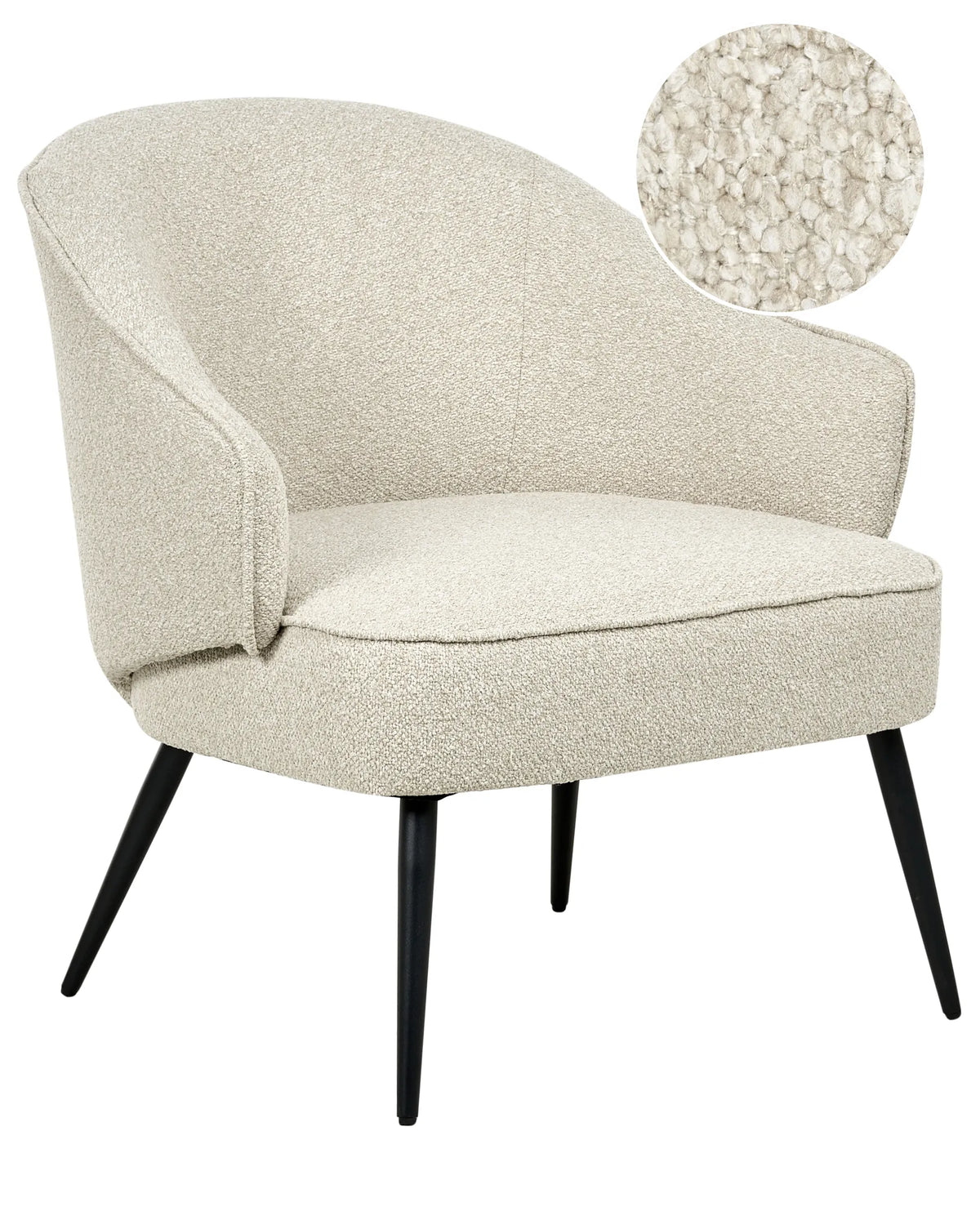 Armchair MERANO Boucle Light Beige – main product view