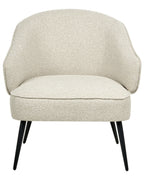 Armchair MERANO Boucle Light Beige – side view