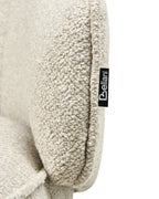 Armchair MERANO Boucle Light Beige – seat and armrest detail