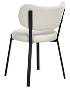 Set of 2 Dining Chairs BRONTE Fabric Light Beige