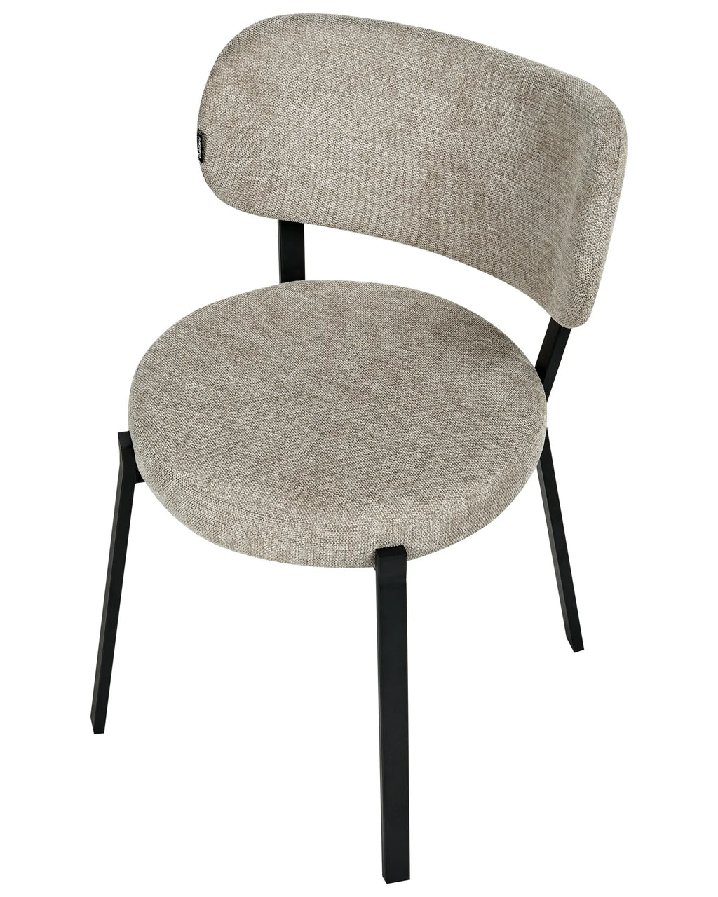 Set of 2 Dining Chairs BRONTE Fabric Beige