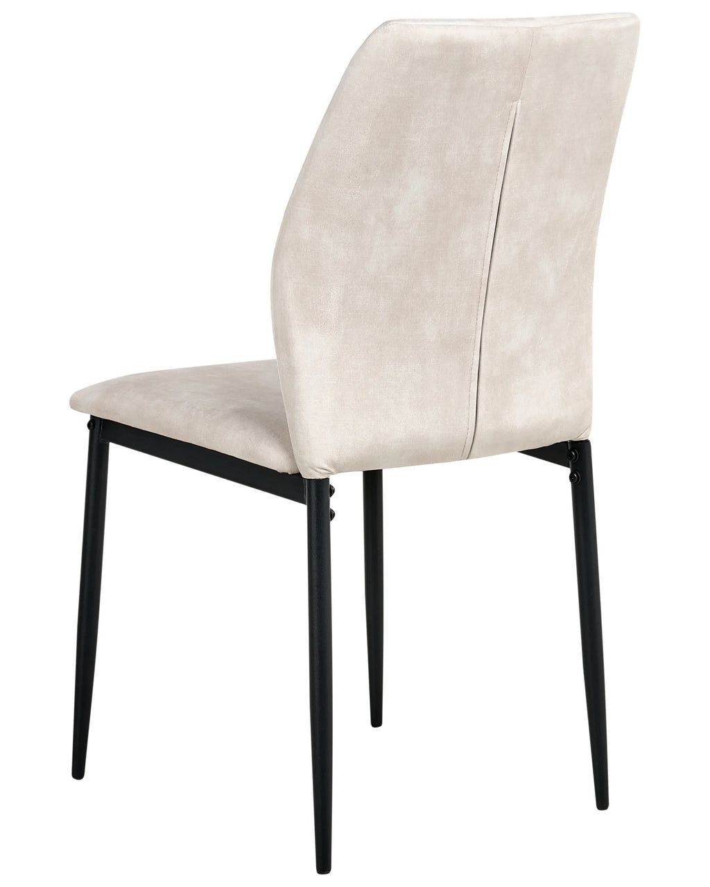 Set of 4 Dining Chairs ROCHEPORT Fabric Light Beige