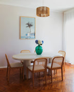 Set of 2 Dining Chairs EDINA Fabric Light Brown/ Beige