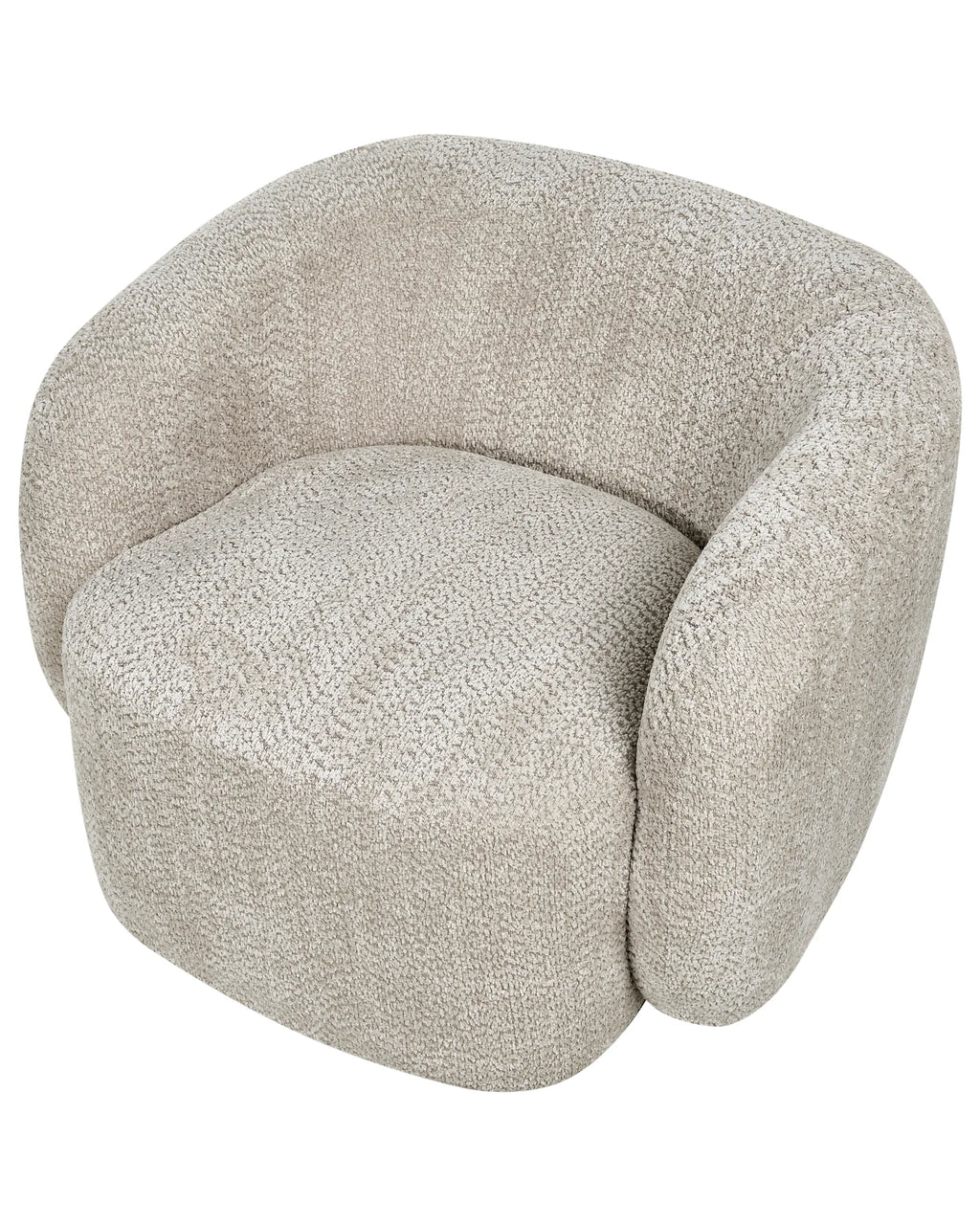 Swivel Armchair TORE Fabric Beige