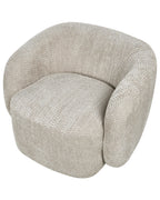 Swivel Armchair TORE Fabric Beige
