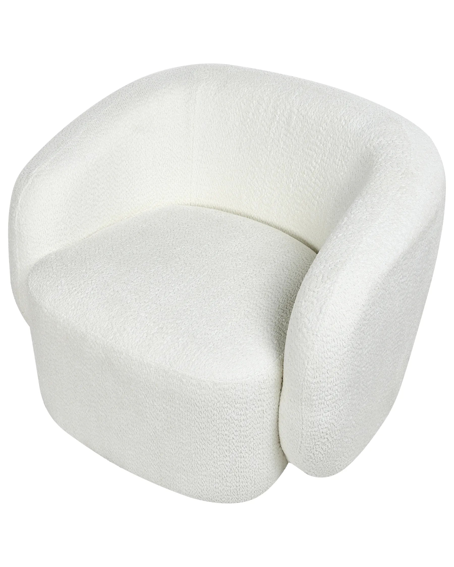 Swivel Armchair TORE Fabric Off-White