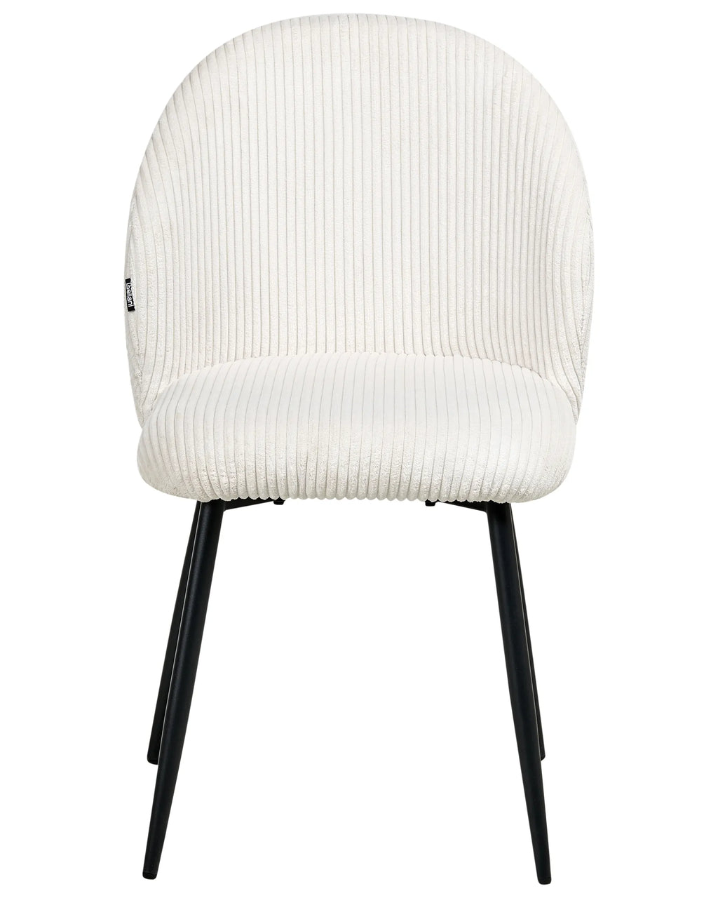 Set of 2 Dining Chairs ELOY Corduroy Off-White