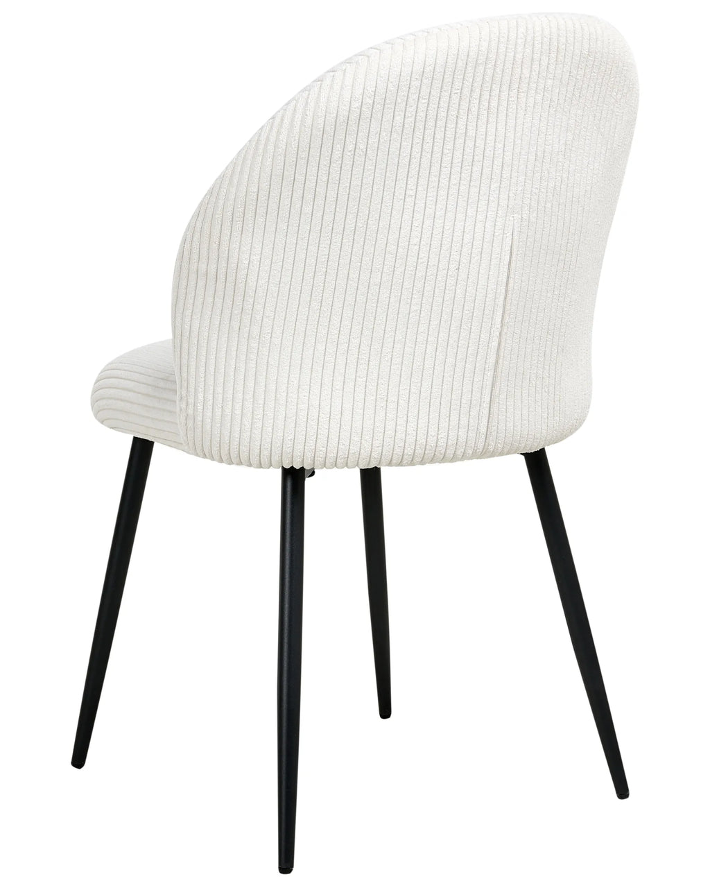 Set of 2 Dining Chairs ELOY Corduroy Off-White