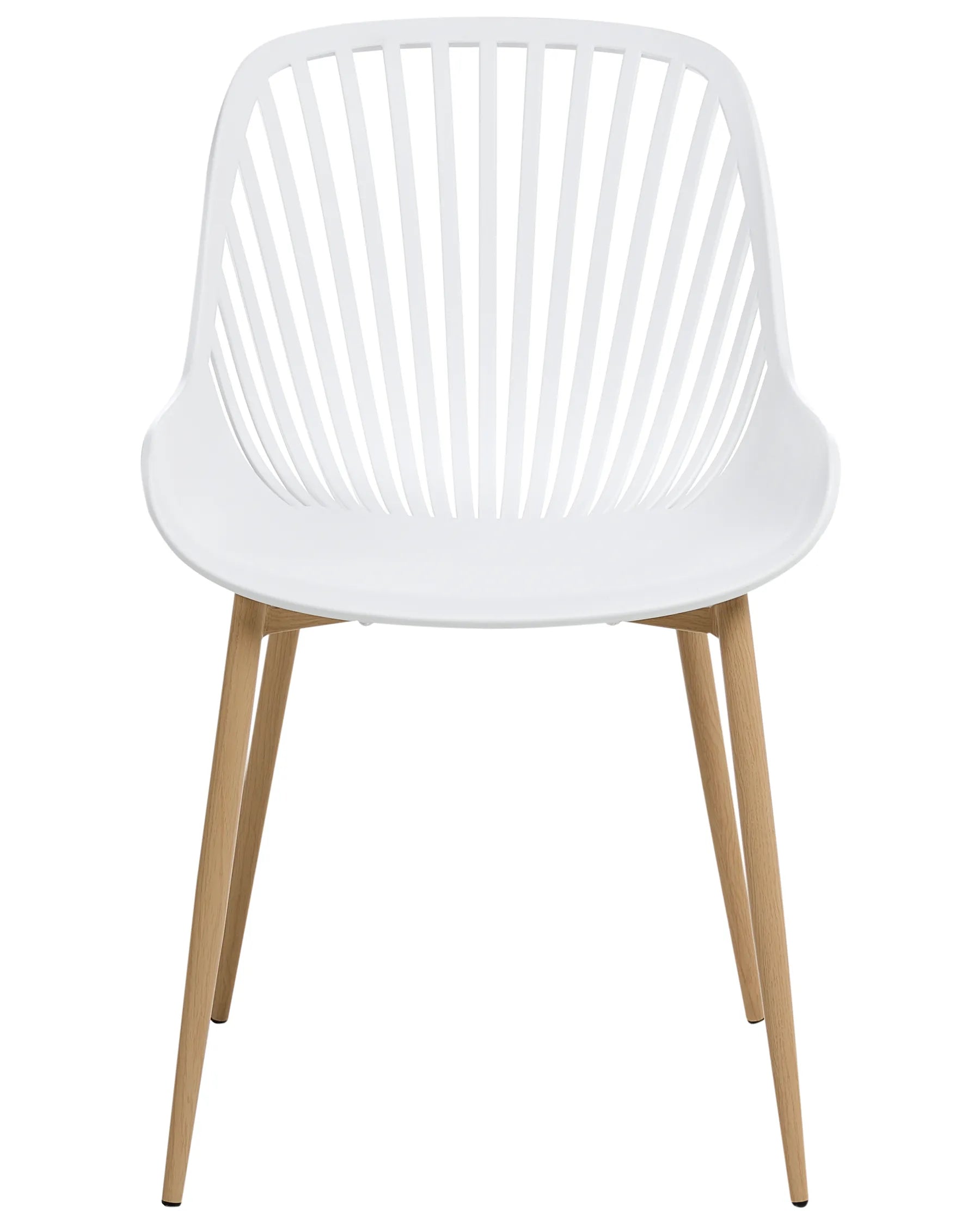 Set of 4 Dining Chairs KLEVE White