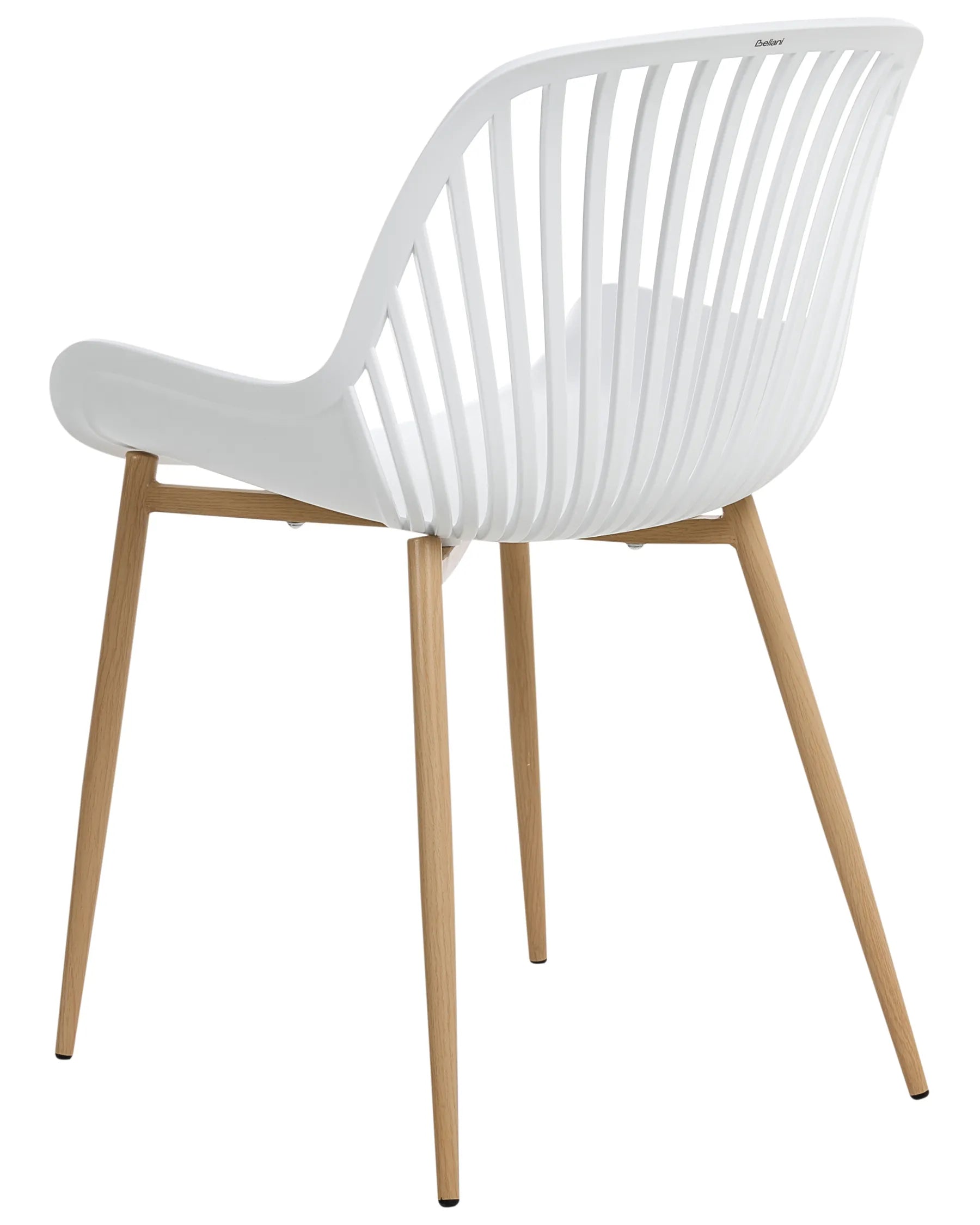 Set of 4 Dining Chairs KLEVE White