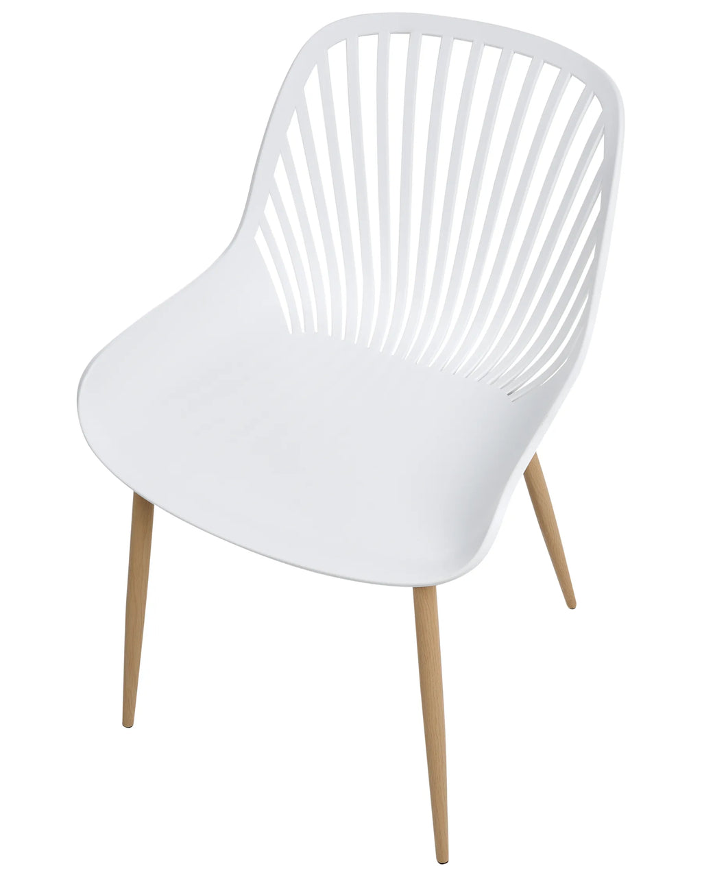 Set of 4 Dining Chairs KLEVE White