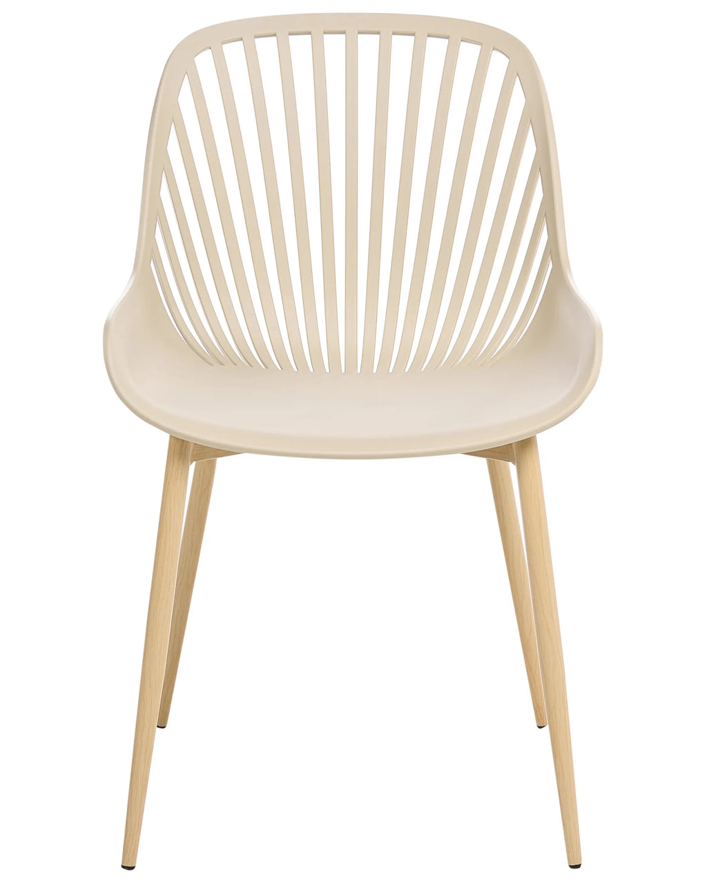 Set of 4 Dining Chairs KLEVE Beige