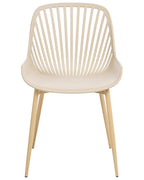 Set of 4 Dining Chairs KLEVE Beige