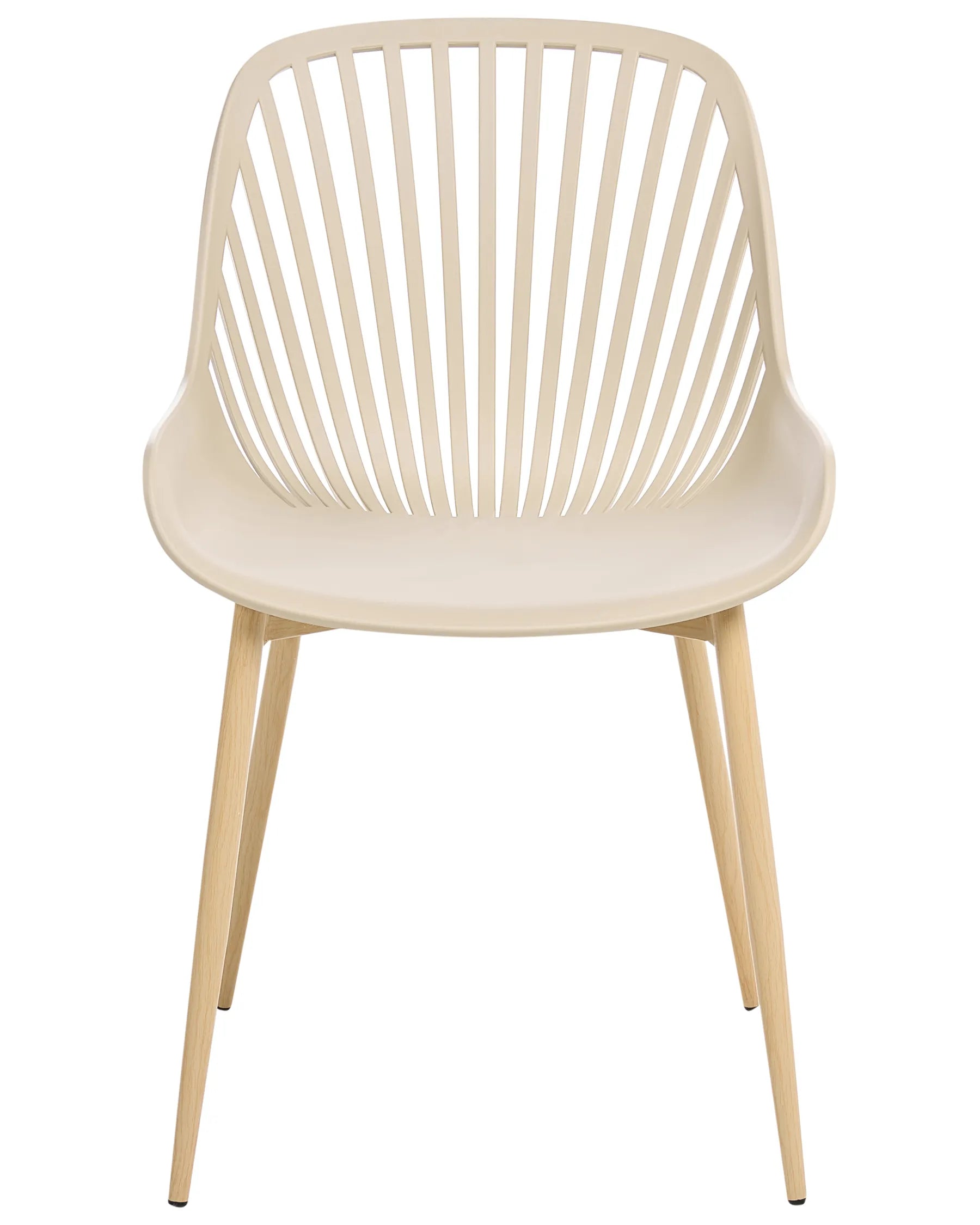 Set of 4 Dining Chairs KLEVE Beige
