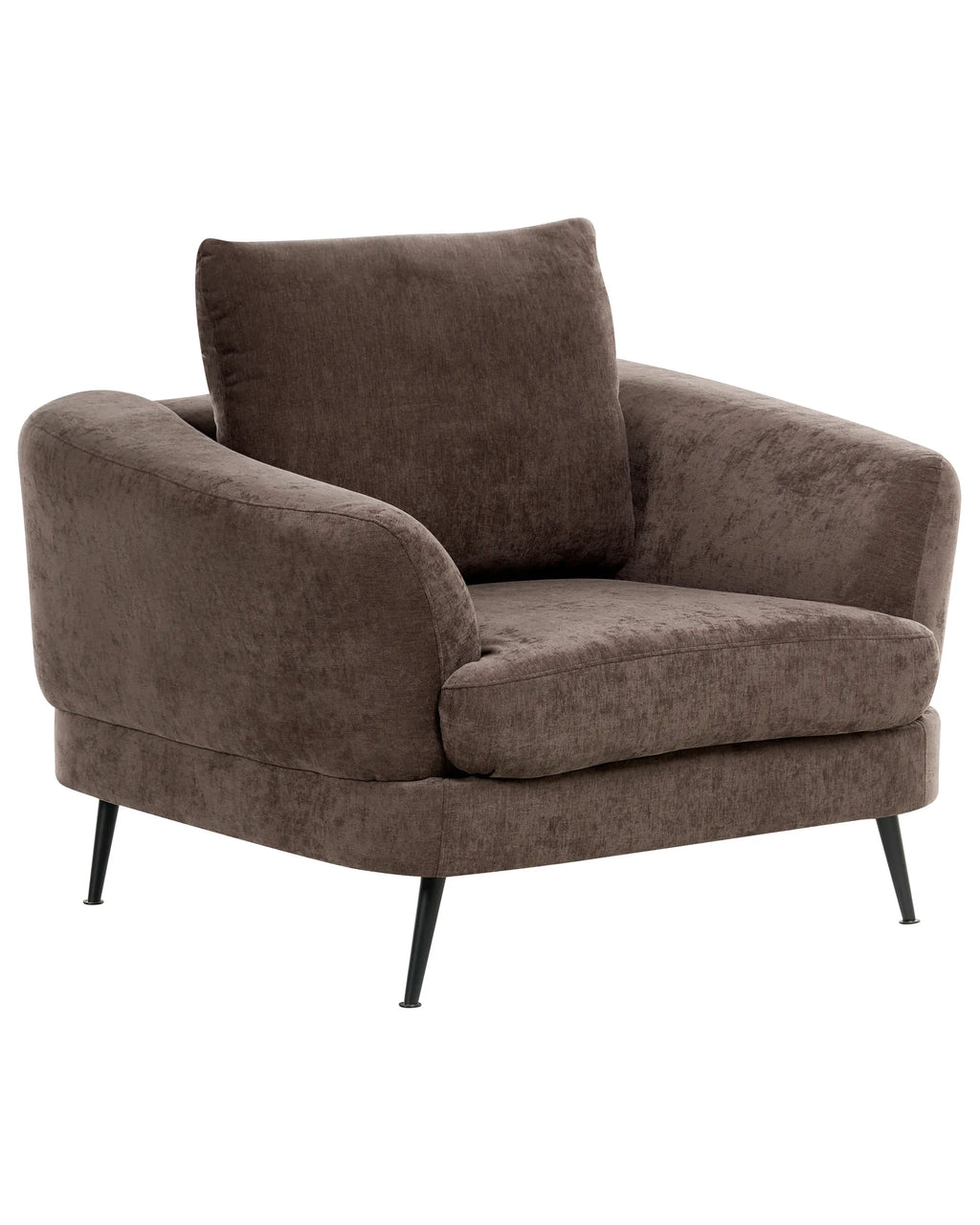 Armchair KJAER Chenille Dark Brown