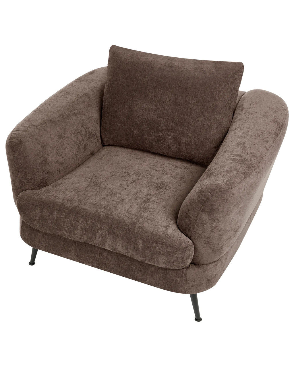 Armchair KJAER Chenille Dark Brown