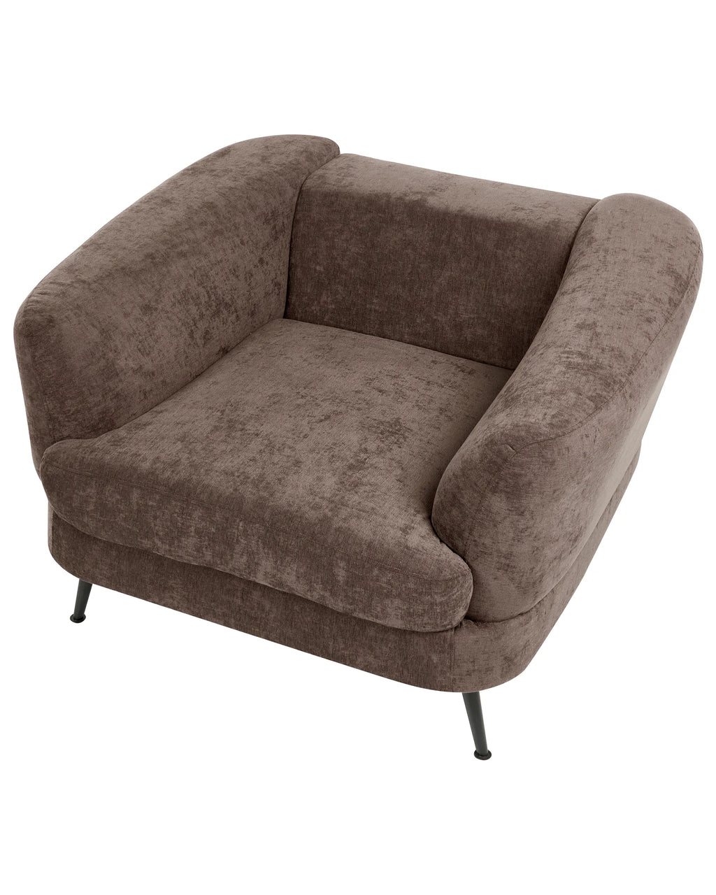 Armchair KJAER Chenille Dark Brown