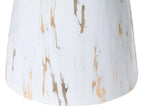 Side Table WABBY Tempered Glass White Marble