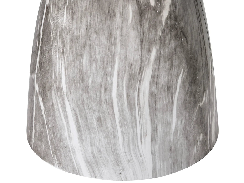 Side Table CADY Tempered Glass Black Marble