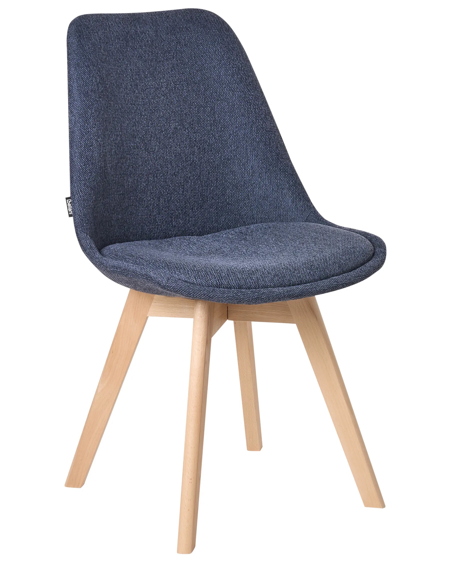 Set of 2 Dining Chairs DAKOTA II Fabric Dark Blue