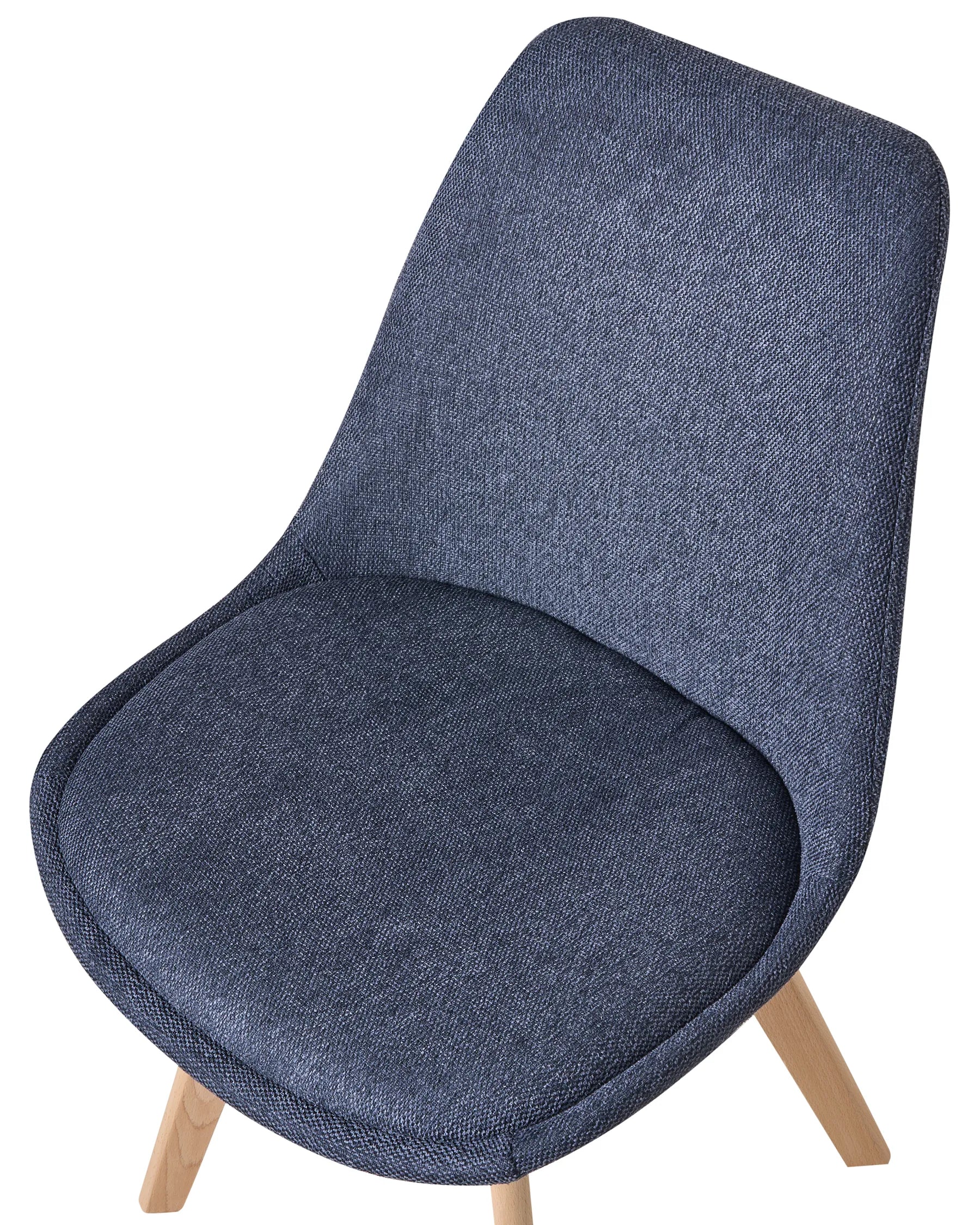 Set of 2 Dining Chairs DAKOTA II Fabric Dark Blue