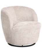 Swivel Armchair KUOLPA Chenille Beige