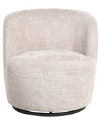 Swivel Armchair KUOLPA Chenille Beige