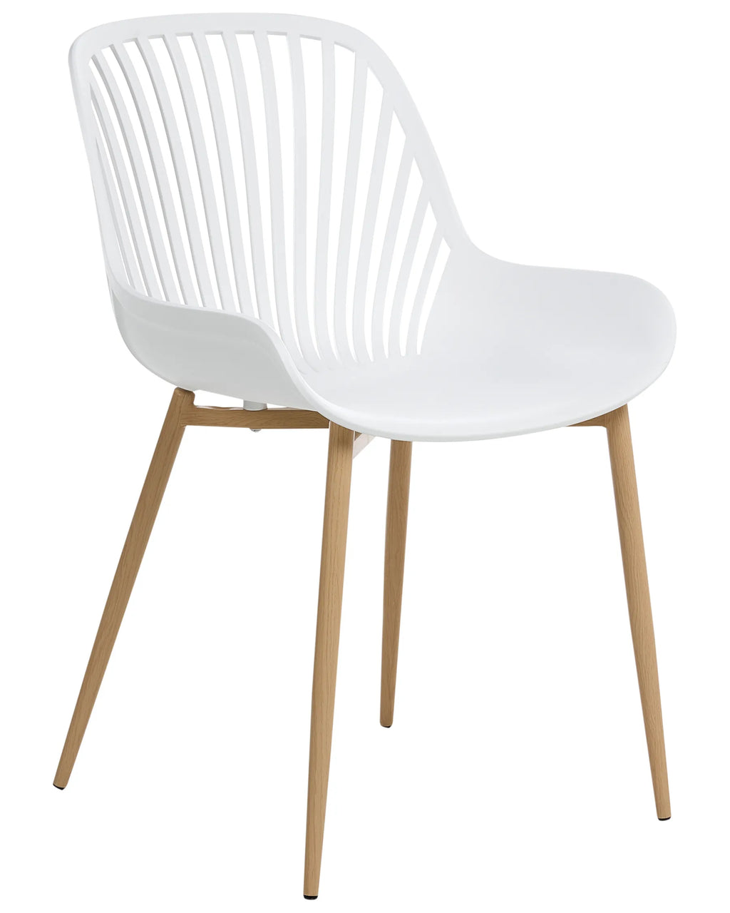 Set of 4 Dining Chairs KLEVE White