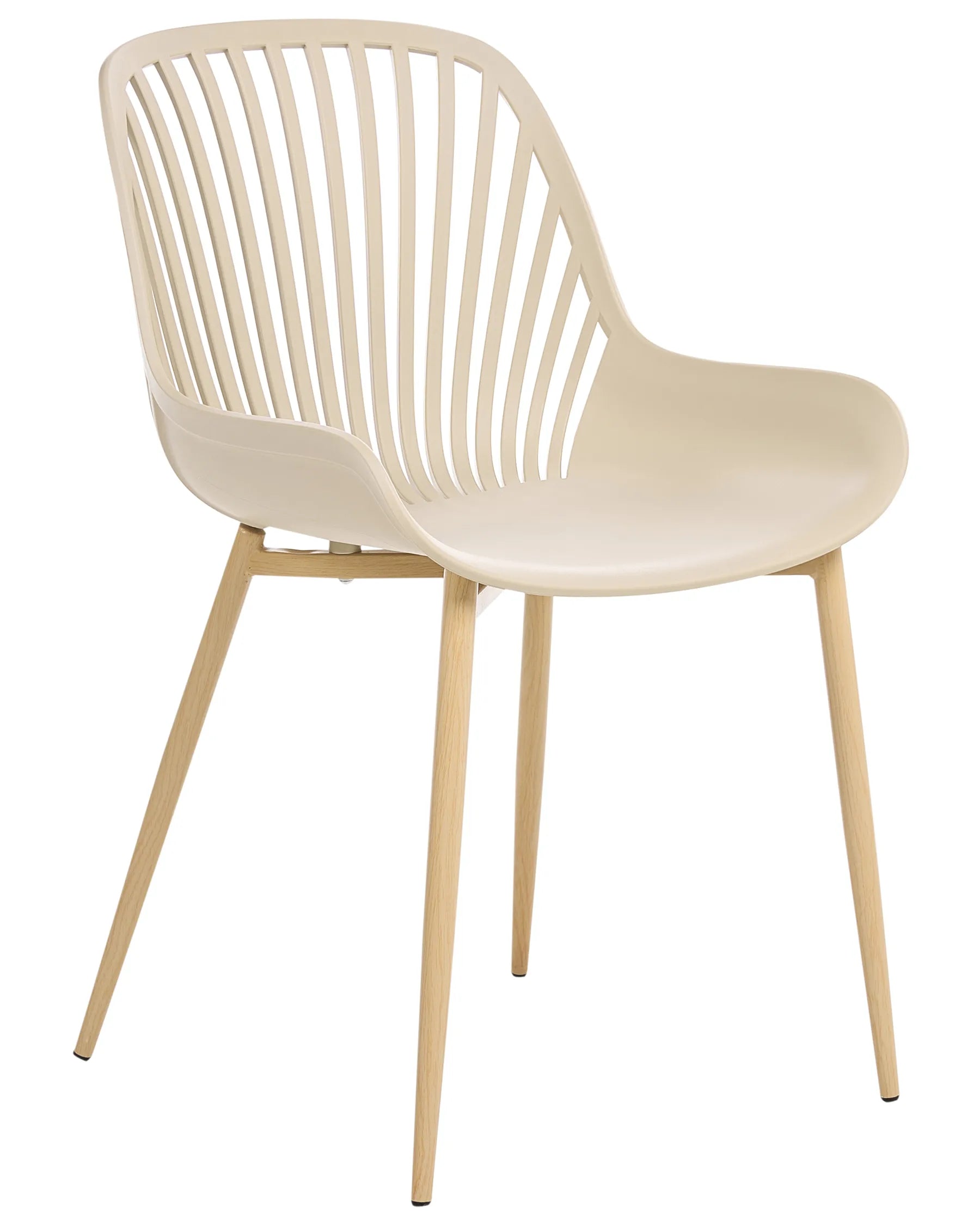 Set of 4 Dining Chairs KLEVE Beige