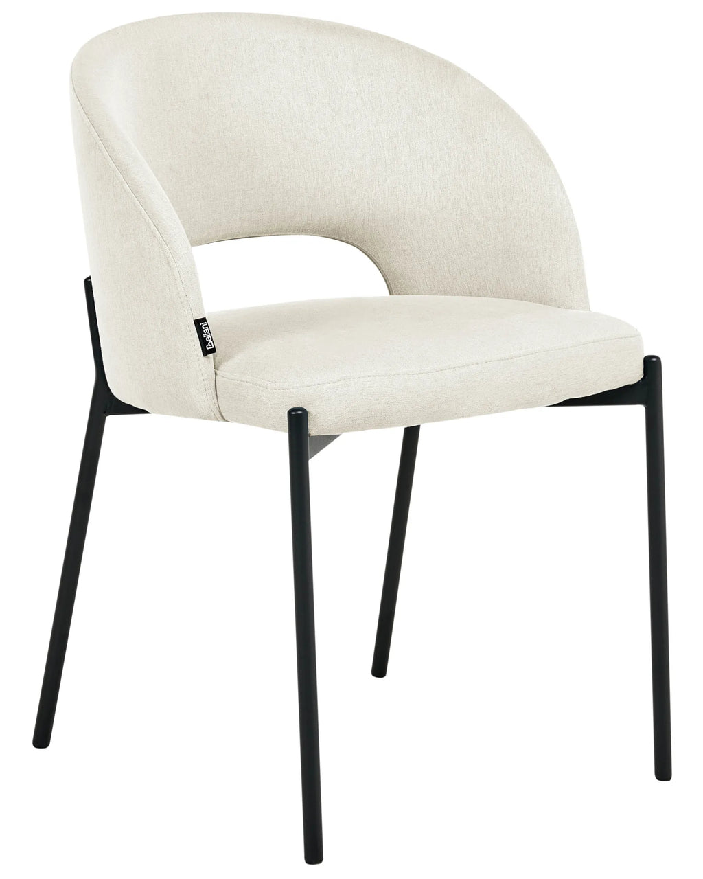 Set of 2 Dining Chairs PENNY Fabric Light Beige