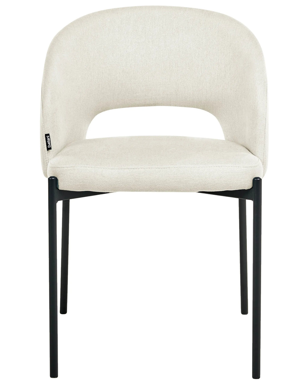 Set of 2 Dining Chairs PENNY Fabric Light Beige