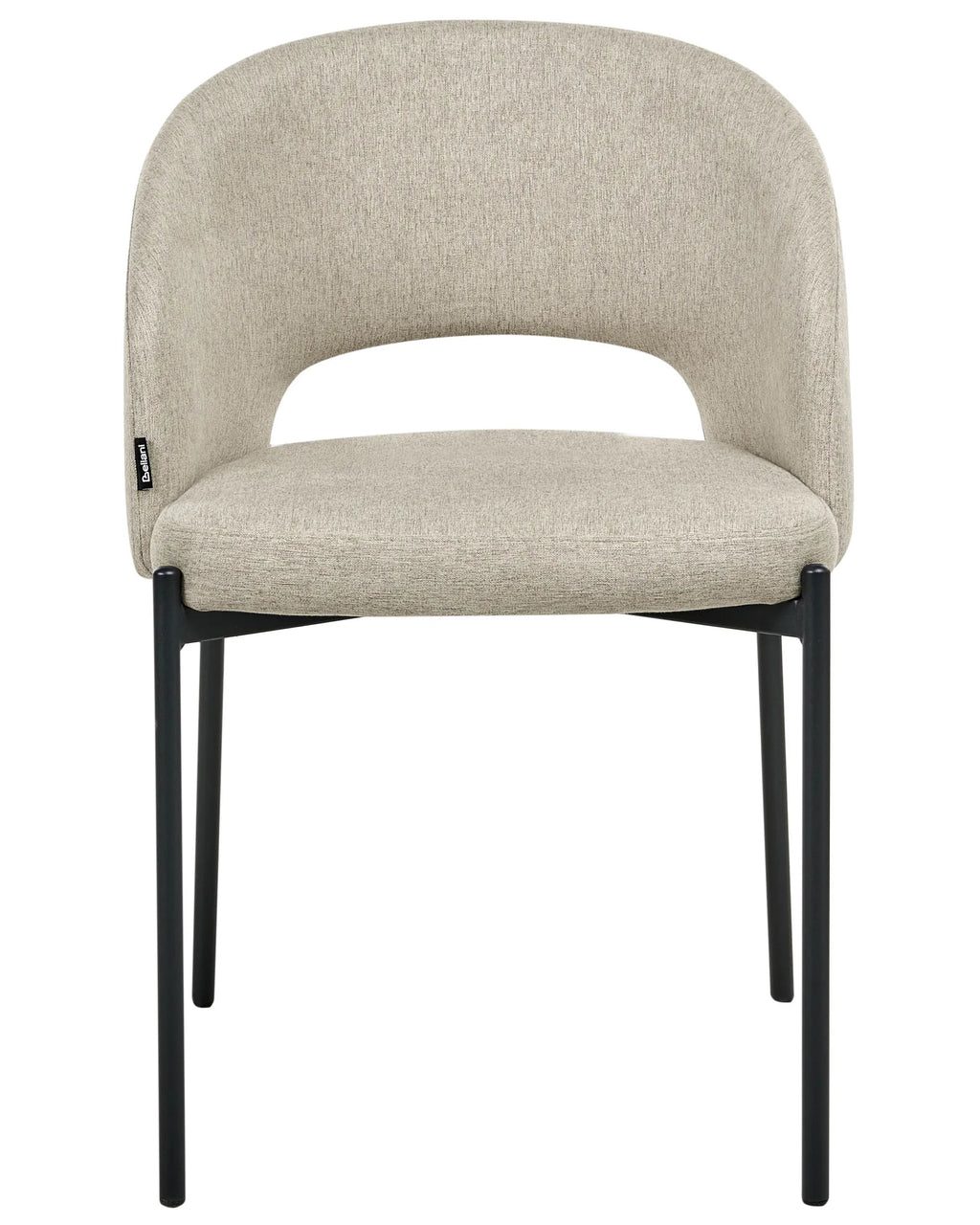 Set of 2 Dining Chairs PENNY Fabric Sand Beige