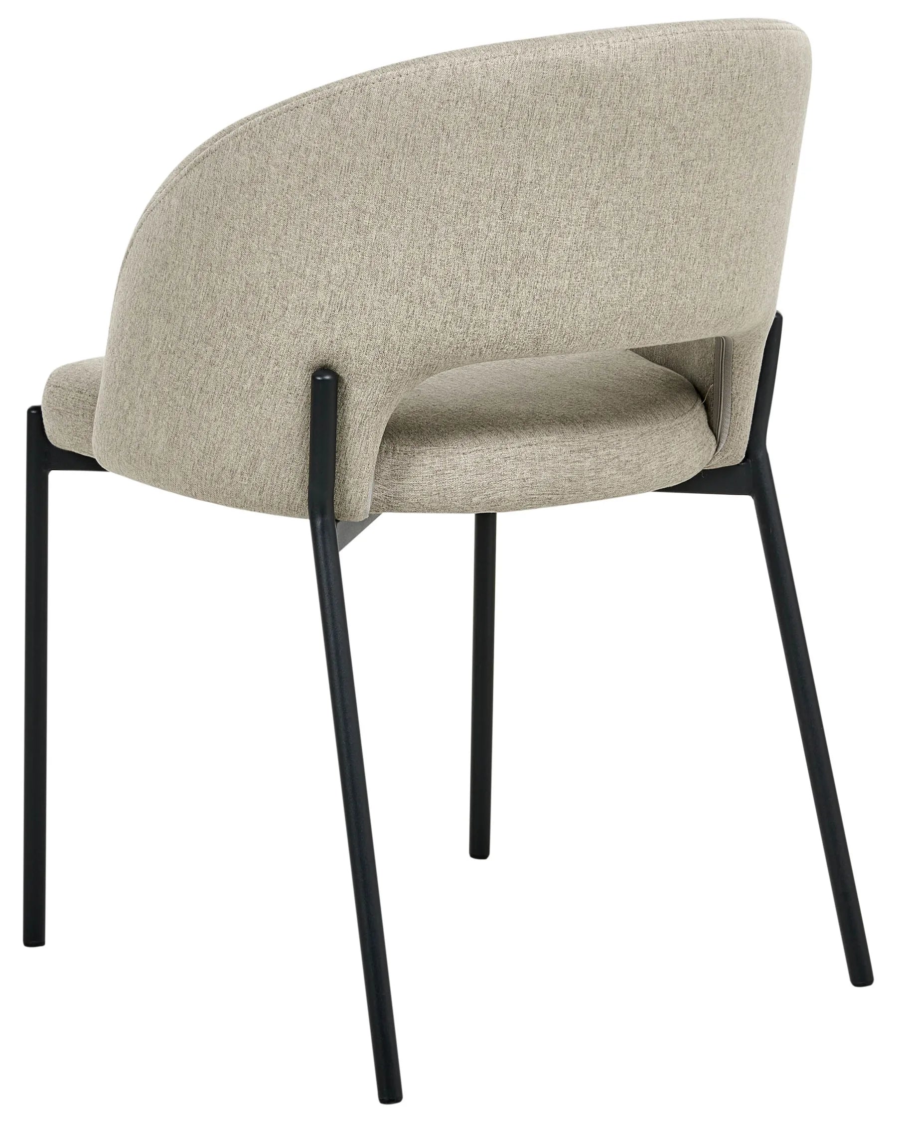 Set of 2 Dining Chairs PENNY Fabric Sand Beige