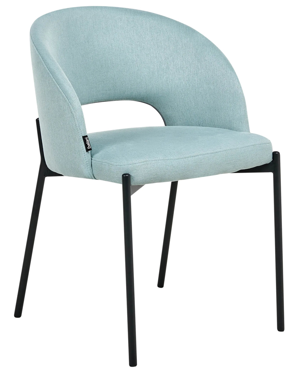 Set of 2 Dining Chairs PENNY Fabric Light Blue