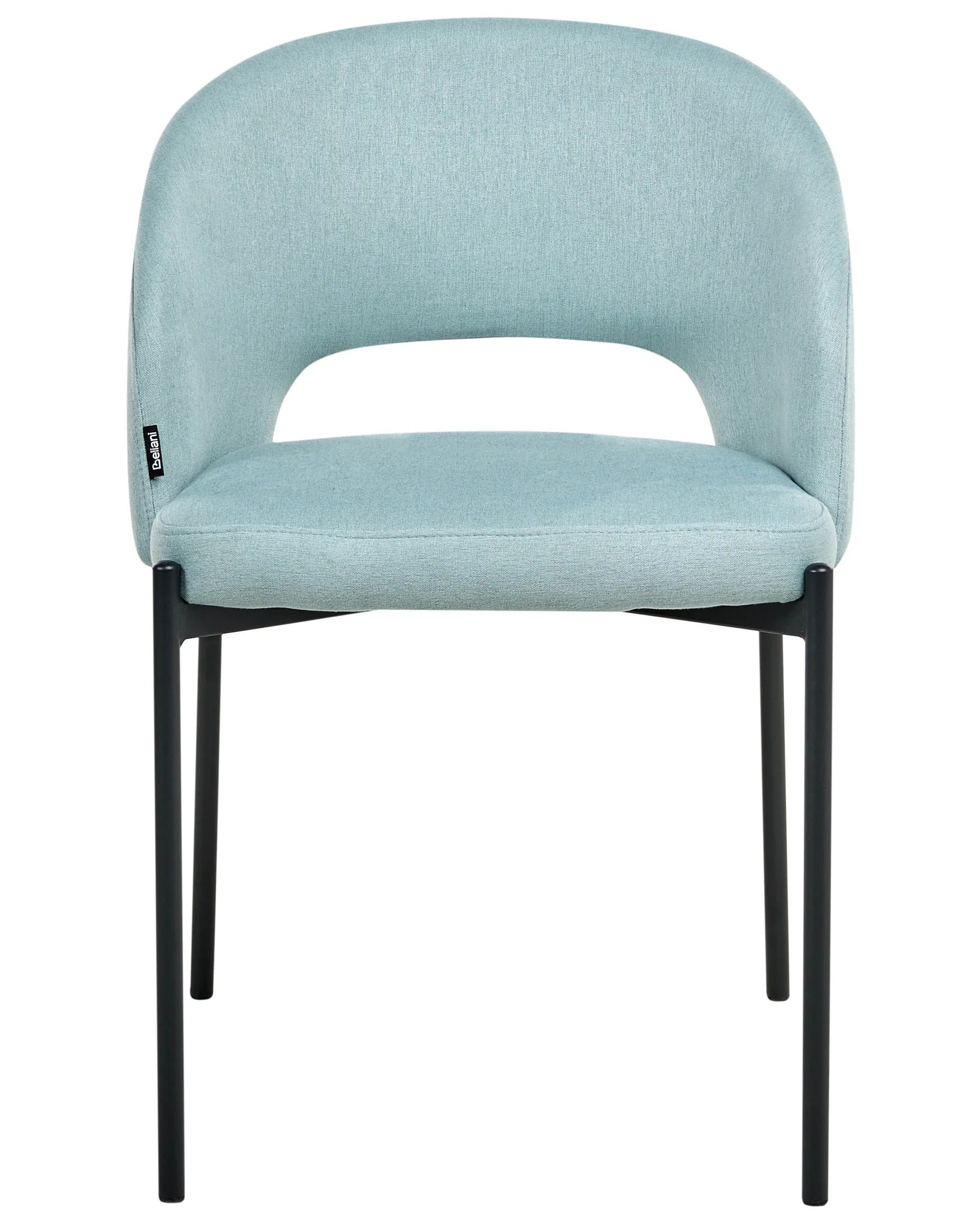 Set of 2 Dining Chairs PENNY Fabric Light Blue