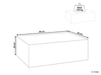 Coffee Table NOBRES 90 cm 66 cm Travertine Effect