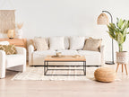 Armchair HALLSBERG Boucle Off-White